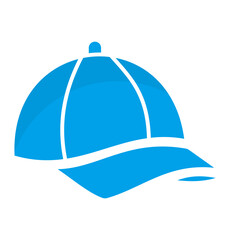 
hat icon blue vector illustration
