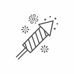 Simple Firecracker Icon Vector Design.