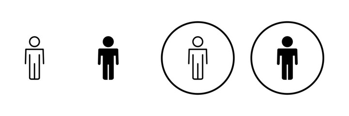 Man icon vector. male sign and symbol. human symbol