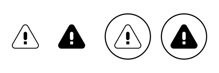 Exclamation danger icon vector. attention sign and symbol. attention sign