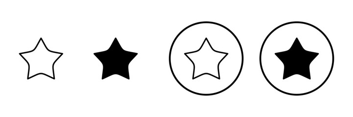 Star icon vector. rating sign and symbol. favourite star icon
