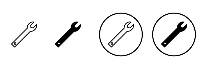 Wrench icon vector. repair icon. tools sign and symbol