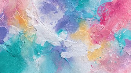 Obraz premium Abstract art with textured, vibrant, pastel colors