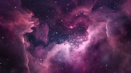 Obraz premium A deep space nebula, showcasing vibrant cosmic clouds.