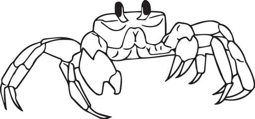 CRAB LINE ART