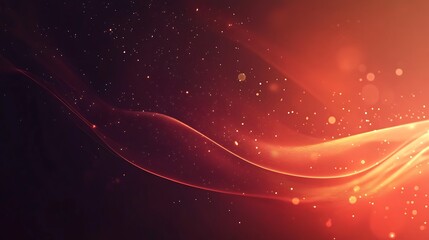 Obraz premium Abstract fiery orange wave