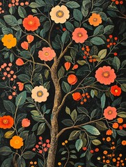 Flower tree pattern