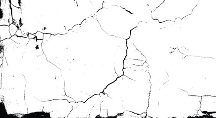 Naklejka premium Szorstki, zarysowany, rozpryskujący się wzór grunge pociągnięcia pędzlem. Tekstura nakładki. Wyblakła czarno-biała farbowana faktura papieru. Szkic grunge design. 