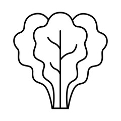 Spinach Editable Stroke Icons. Vegetables, Healthy Eating, Vegan Food, Weight Loss, Organic Food Themes Vector Illustration