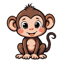 Cute Monkey Drawing – Fun Jungle Creature Design