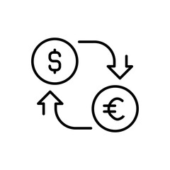 Currency exchange icon