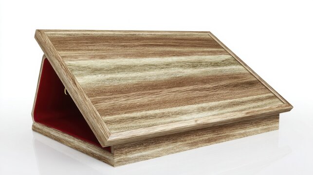 Folding pulpit board isolated on white background. Generative AI