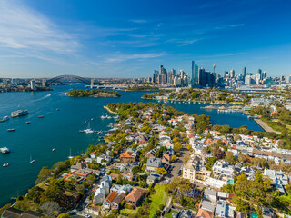 Aerial view of Sydney in daytime