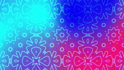 Cyberpunk with Mandala Pink Purple Blue Gradient Abstract Background Loop suitable for technology, futuristic, scifi, and digital concept - Powered by Adobe