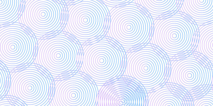 abstract seamless pattern with circles wave overlapping fabric textile design.