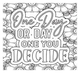 Motivational Quotes Coloring Pages For Adutls
