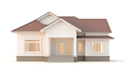 house isolated on white