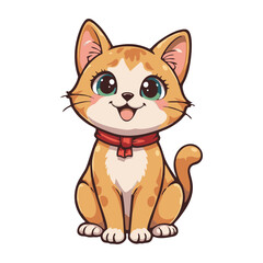 Stylized Cat Art – Feline Character Illustration