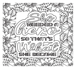 Motivational Quotes Coloring Pages For Adutls