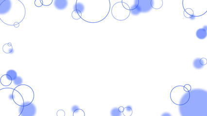 Pastel Blue Circle Frame with Transparent Center (Vector Template)