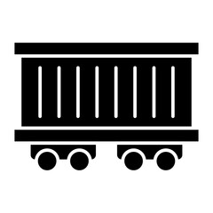 Freight Train glyph icon