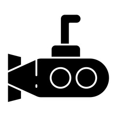  Submarine glyph icon