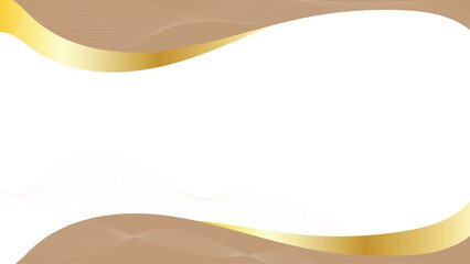 Gradient golden luxury abstact background wavy line