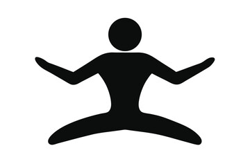 Yoga Day Contests Silhouette Vector  Competitive Wellness and Pose Illustration Design