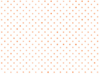 手描き背景　水彩　ドット　オレンジ