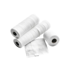 Fototapeta premium Sterile Cotton Rolls and Gauze Pads for Medical and First Aid Use