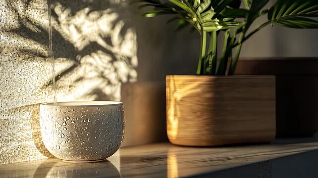Plant or flower in a vase, pot, or flowerpot for home interior decoration