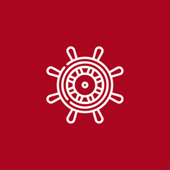 Helm icon logo flat vector design