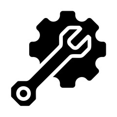 Service gear Solid Icon