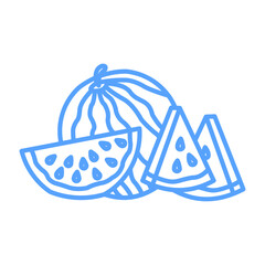 watermelon icon blue