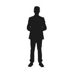 Bussiness man silhouette vector