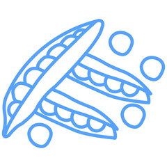 peas icon blue