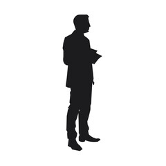Bussiness man silhouette vector