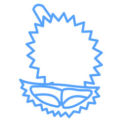 durian icon blue