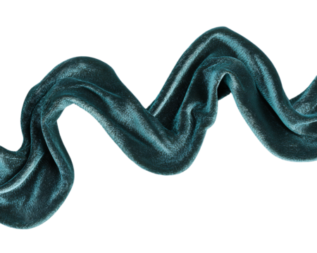 Abstract Teal Blue Particle Wave on Transparent Background, PNG