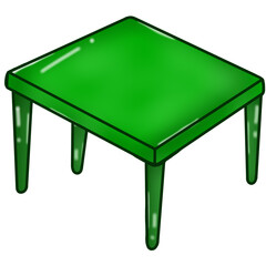 Set of cute cartoon kawaii back to school element cartoon illustration