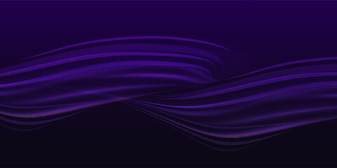 Abstract dark purple wave background with smooth flowing lines and light effects, perfect for elegant or digital themes