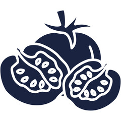 tomato icon blue