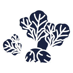 radish icon blue