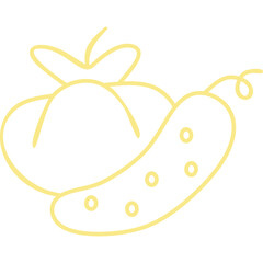 Vegetable Line Art