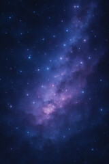 Fototapeta premium Starry galaxy wallpaper with glowing nebula