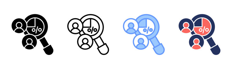 Demographic icon sheet multiple style collection
