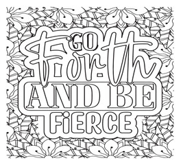Motivational Quotes Coloring Pages For Adutls