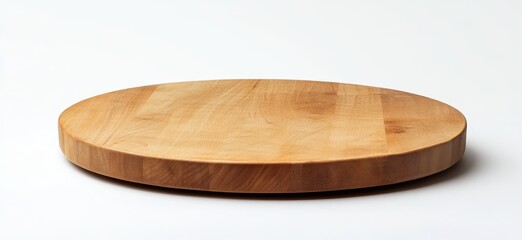 Round wooden board, ideal for serving or cutting (1)