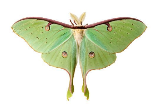 Luna Moth A Stunning Green Insect with Long Tails - Powered by Adobe