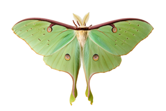 Luna Moth A Stunning Green Insect with Long Tails